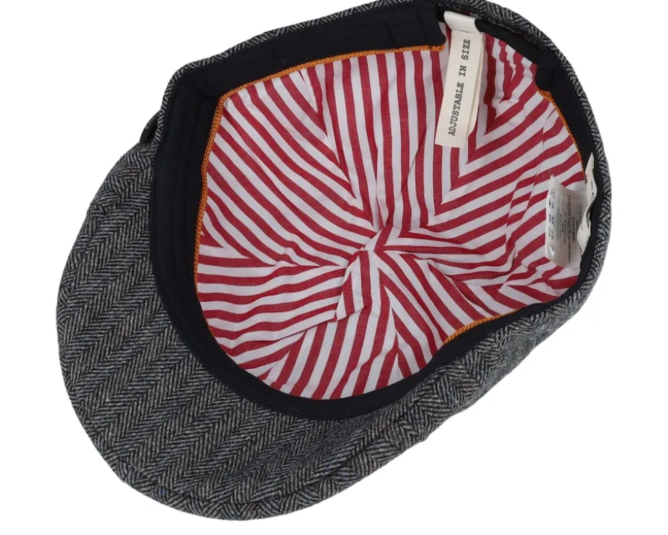 Mr. Mitchell Cap Dark Grey Flat Cap - Barts