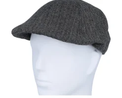 Mr. Mitchell Cap Dark Grey Flat Cap - Barts