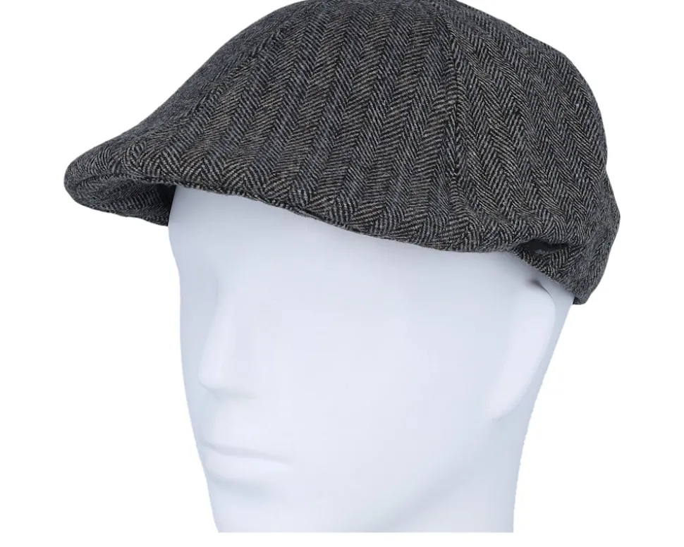 Mr. Mitchell Cap Dark Grey Flat Cap - Barts