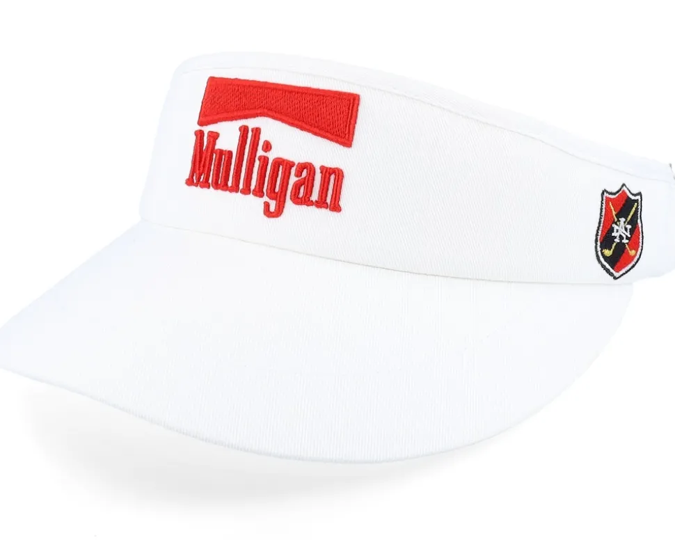 Mulligan Tour Visior 19th Hole Golf White Visor - American Needle