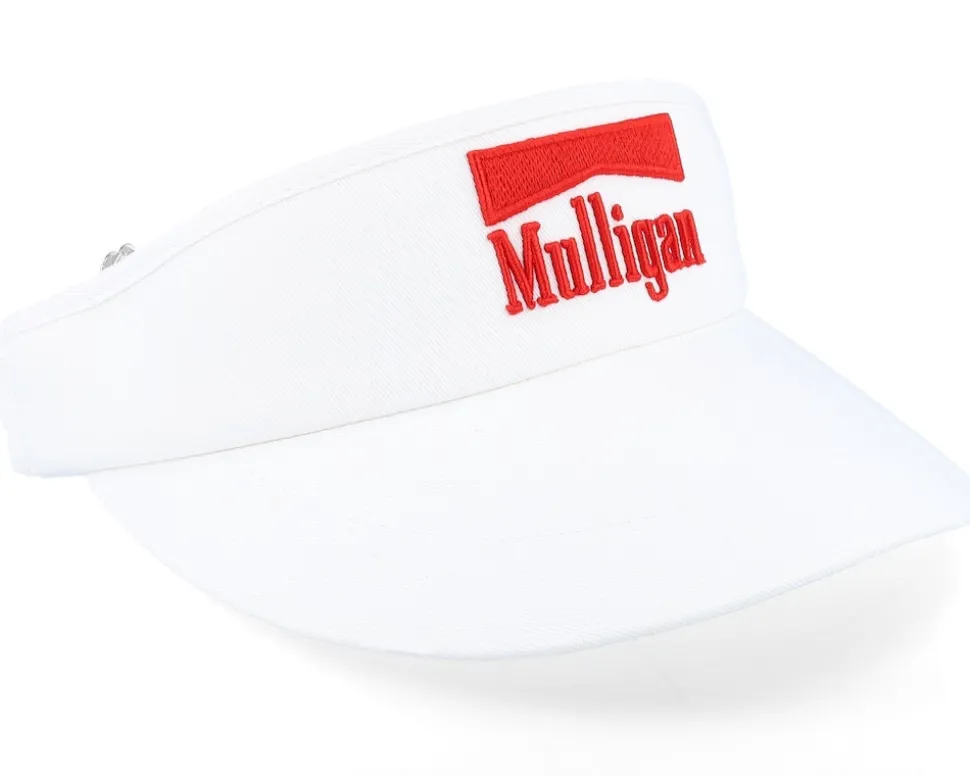 Mulligan Tour Visior 19th Hole Golf White Visor - American Needle