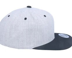 Music On World Off Heather Grey/Black Snapback - Iconic