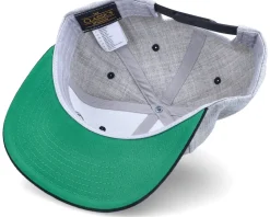 Music On World Off Heather Grey/Black Snapback - Iconic