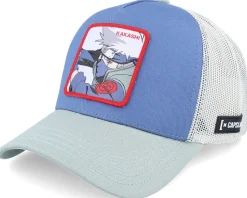 Naruto Kakashi Grey/Blue A-Frame Trucker - Capslab