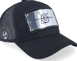 Naruto Konoha Headband Black Trucker - Capslab