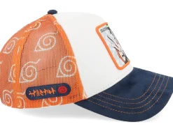Naruto Orange/White/Navy A-Frame Trucker - Capslab