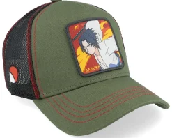 Naruto Sasueke Green/Black Trucker - Capslab