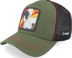 Naruto Sasueke Green/Black Trucker - Capslab
