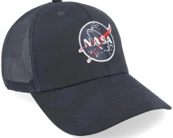 NASA Back Range Camo Tech Navy Trucker - American Needle