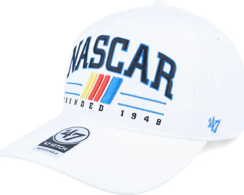 Nascar Roscoe 47 Hitch Cap White A-Frame Adjustable - 47 Brand