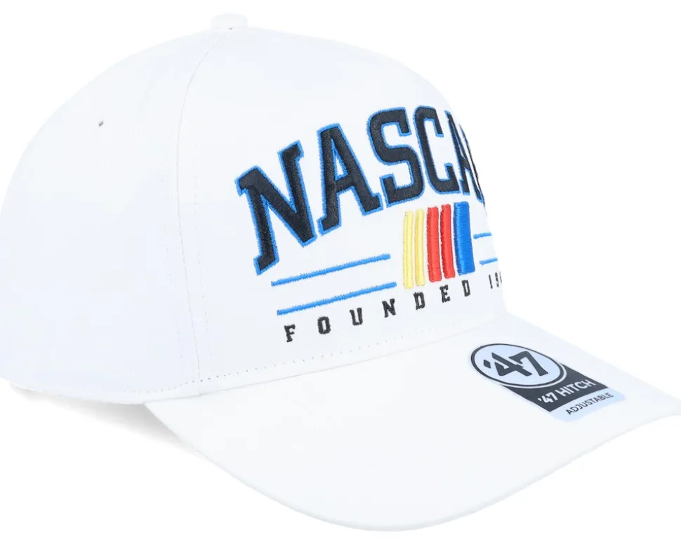 Nascar Roscoe 47 Hitch Cap White A-Frame Adjustable - 47 Brand