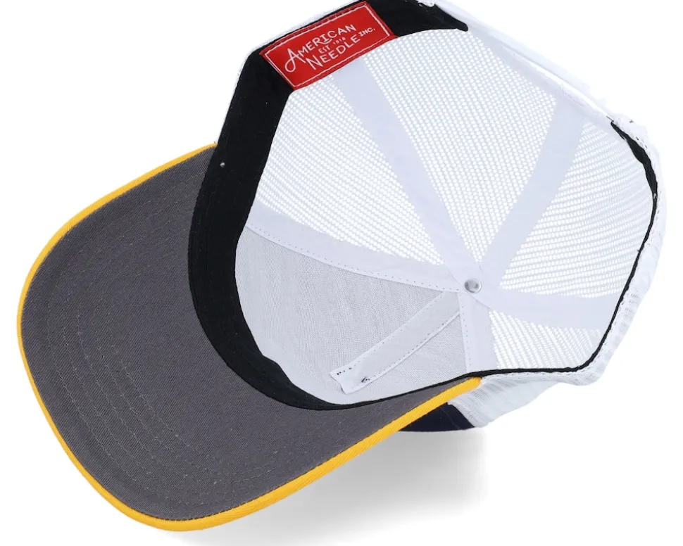 Nashville Predators Valin White/Navy/Gold Trucker - American Needle