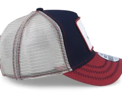 Nautical Anchor Patch Navy/Maroon White Trucker - Iconic