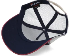 Nautical Anchor Patch Navy/Maroon White Trucker - Iconic