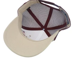 Navajo Rug Pattern 112 Split Khaki/Burgundy Trucker - Iconic