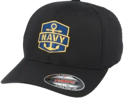Navy Badge Black Flexfit - Army Head