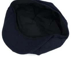 Navy Heringbone Heritage Bakerboy Flat Cap - Beechfield