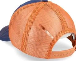 Navy/Burnt Orange Contrast Stitch Trucker - Equip