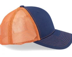 Navy/Burnt Orange Contrast Stitch Trucker - Equip