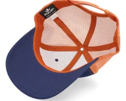 Navy/Burnt Orange Contrast Stitch Trucker - Equip