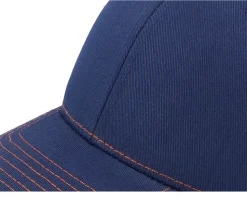 Navy/Burnt Orange Contrast Stitch Trucker - Equip
