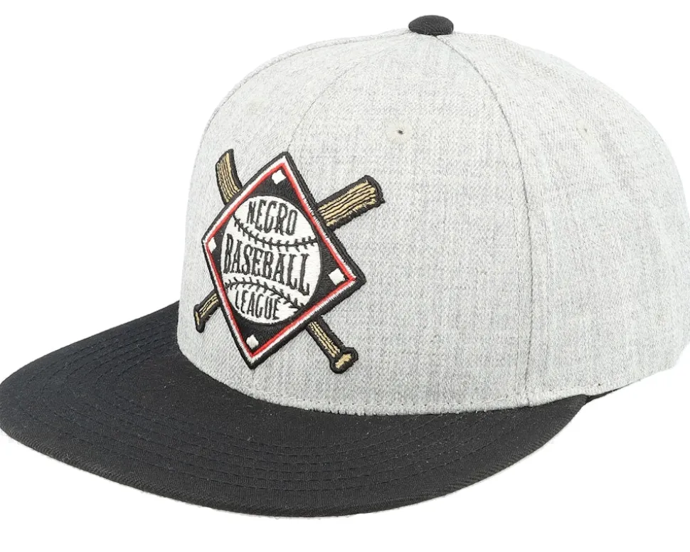 Negro League Baseball Archive Heather Grey/Black Snapback - American Needle
