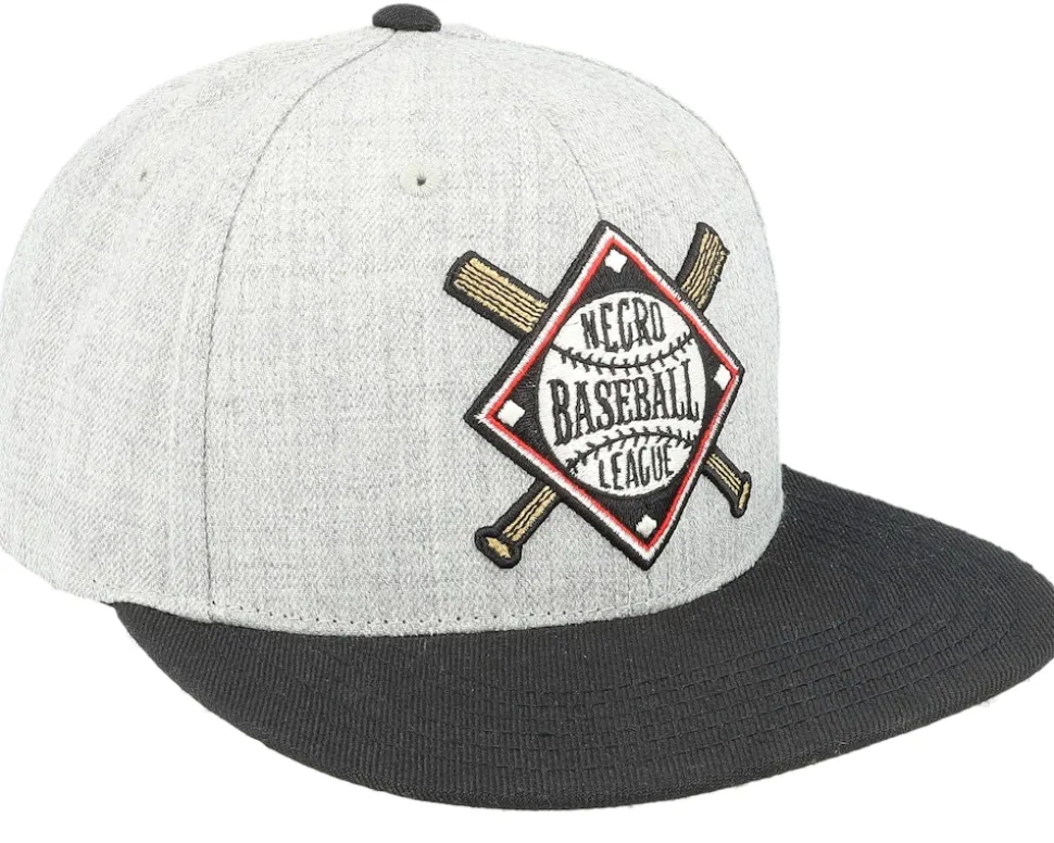 Negro League Baseball Archive Heather Grey/Black Snapback - American Needle