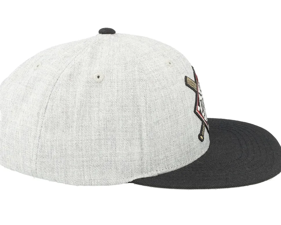Negro League Baseball Archive Heather Grey/Black Snapback - American Needle