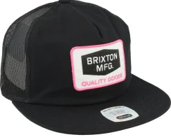 Neon Fallbrook Black/Pink/Black Strapback - Brixton