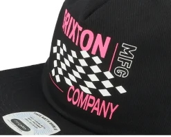 Neon Finish Line Black/Pink Snapback - Brixton