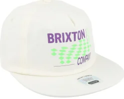 Neon Finish Line White/Green/Purple Snapback - Brixton