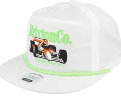 Neon Formula White/Green Snapback - Brixton