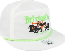 Neon Formula White/Green Snapback - Brixton