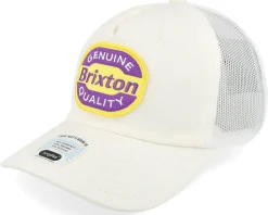 Neon Keaton Hat White/Yellow Trucker - Brixton