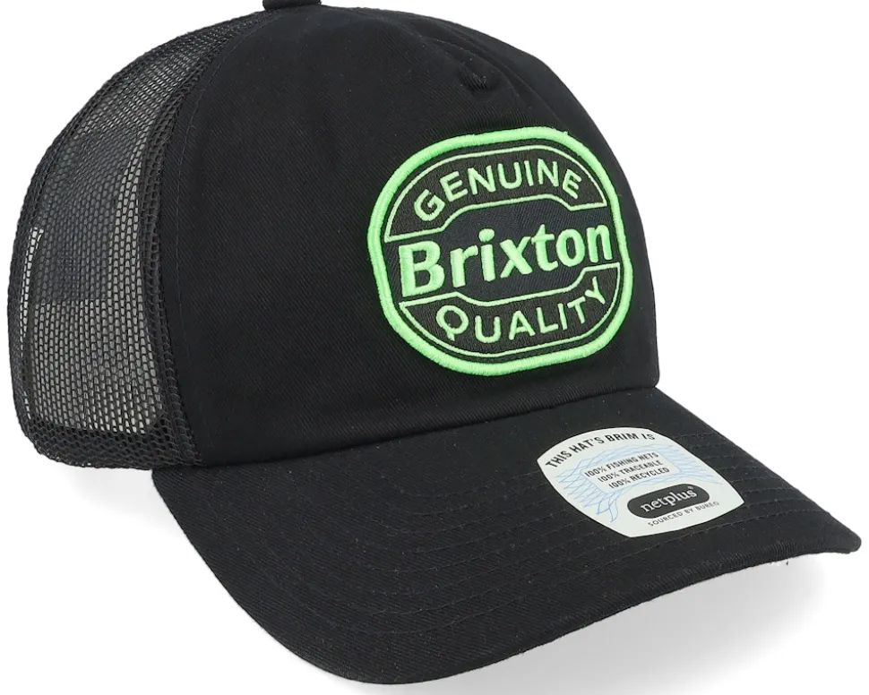 Neon Keaton Mp Trucker Hat Black/Green Trucker - Brixton
