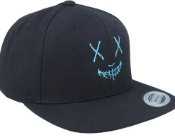 Neon Smile Blue/Black Snapback - Iconic