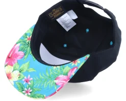 Neon Summer Banana Hawaiian Black/Aqua Snapback - Iconic