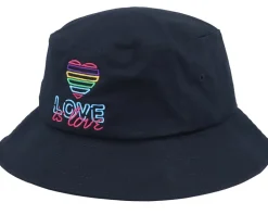 Neon Summer Love Is Love Black Bucket - Iconic