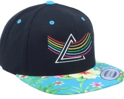 Neon Summer Prism Hawaiian Black/Aqua Snapback - Iconic