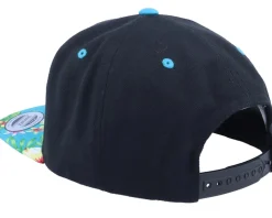 Neon Summer Prism Hawaiian Black/Aqua Snapback - Iconic