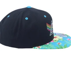 Neon Summer Prism Hawaiian Black/Aqua Snapback - Iconic