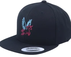 Neon Summer Unicorn Black Snapback - Unicorns