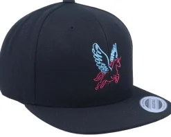 Neon Summer Unicorn Black Snapback - Unicorns