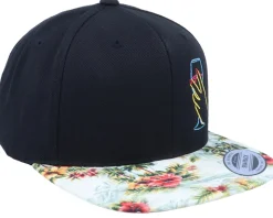 Neon Summer Wine Floral Mint Snapback - Iconic