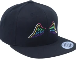 Neon Summer Wings Black Snapback - Iconic