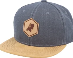 Netherlands Map Patch Dark Heather Grey/Suede Snapback - Iconic