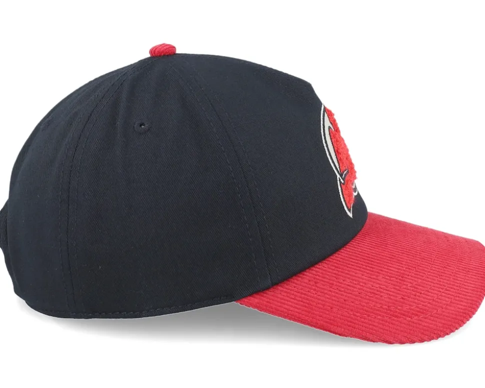 New Jersey Devils Burnett Black/Red Manchester A-frame Adjustable - American Needle