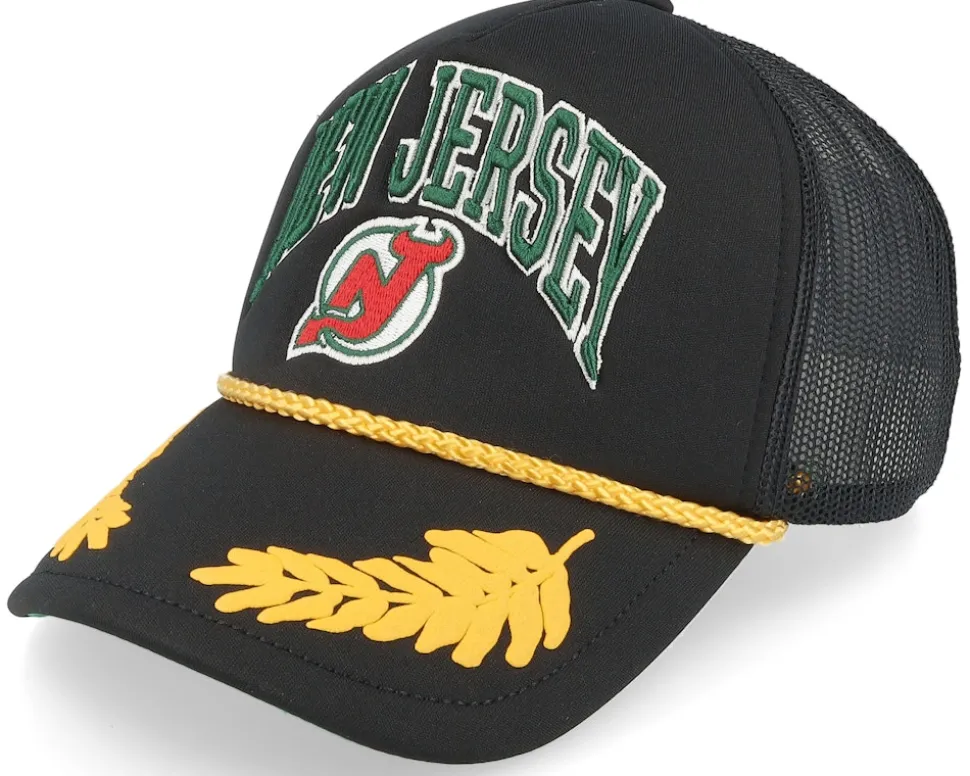 New Jersey Devils Gold Leaf Vintage Trucker - Mitchell & Ness