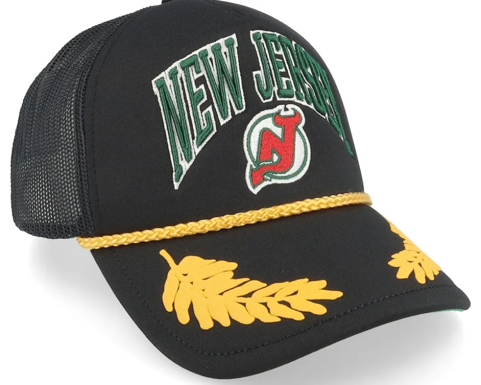 New Jersey Devils Gold Leaf Vintage Trucker - Mitchell & Ness