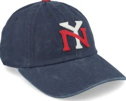 New York Americans Archive Navy & Dark Red Dad Cap - American Needle